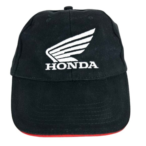 HONDA Trucker Hat Classic Cap Baseball Hat Black White Embroidered Canada Flag - Picture 10 of 10